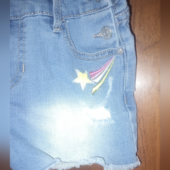 BlueJeanOveralls w/Pink Details🩷 - Picture 6 of 8